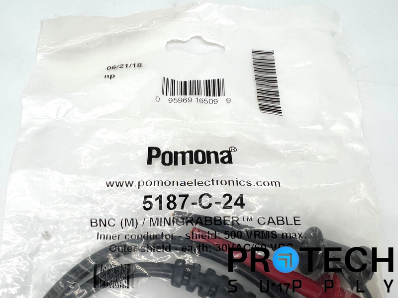 Load image into Gallery viewer, Pomona 5187-C-24 BNC Male Plug To Mini Hook NEW with WARRANTY

