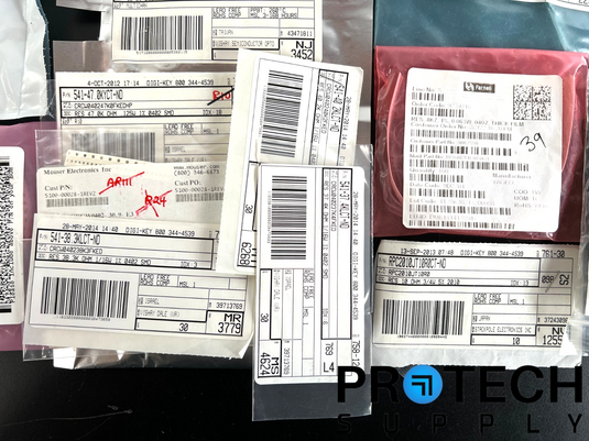 (Lot of Misc.) Capacitors / Resistors / Crystal / Sensors / Regulators / Chips