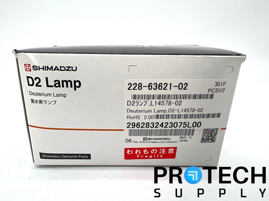 Shimadzu 228-63621-02 Deuterium Lamp NEW with WARRANTY