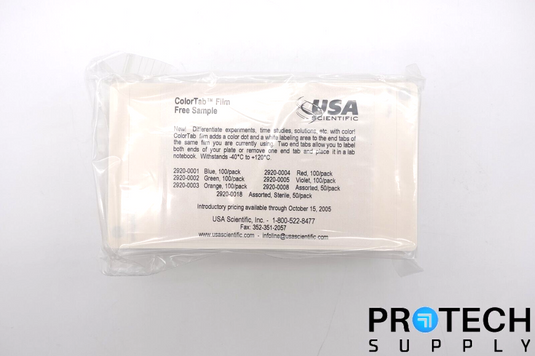 (100 Sheets) USA Scientific Microplate Adhesive Film 2920-0000 NEW with WARRANTY
