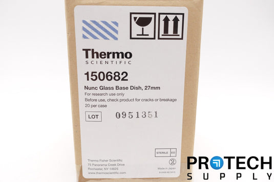 (Qty 19) Thermo 150682 Nunc Glass Base Dish 27mm with WARRANTY