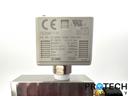 SMC ZSE20AF-T-P High Precision Dig Press Switch Assembly with WARRANTY