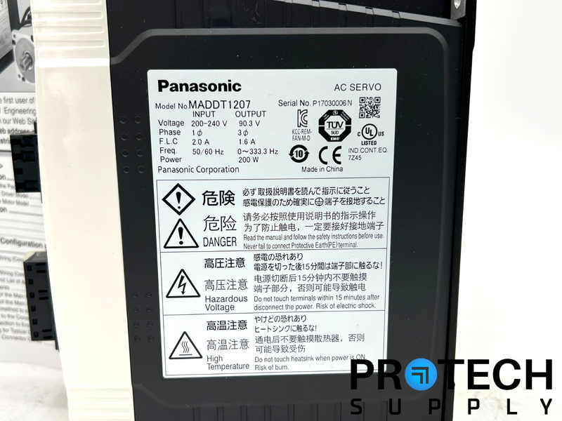 Load image into Gallery viewer, Panasonic MADDT1207 AC Servo Drive NEW with WARRANTY
