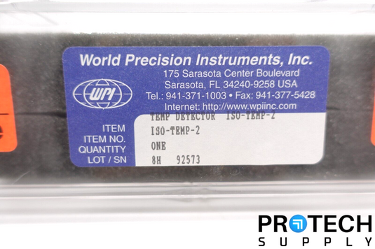 World Precision Instruments WPI ISO-TEMP-2 Temperature Detector with WARRANTY