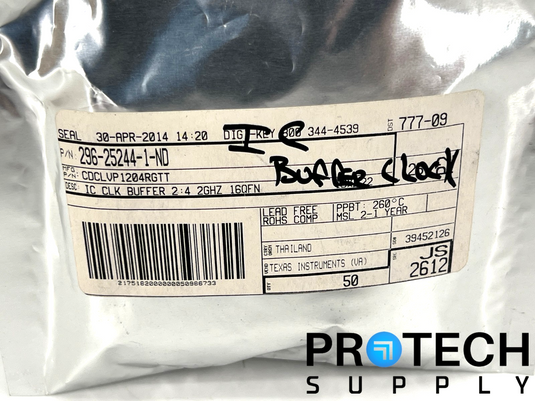 (50/Pk) Texas Instruments CDCLVP1204RGTT Clock Fanout Buffer NEW with WARRANTY