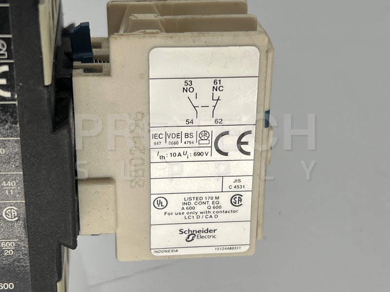Load image into Gallery viewer, Telemecanique LC1 D25004 Contactor + LADN11 Auxiliary Contact Block w/ WARRANTY

