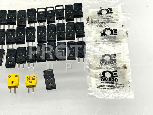 (Lot of 42) x30 Omega Thermocouple Connector & x12 Hardware Kit