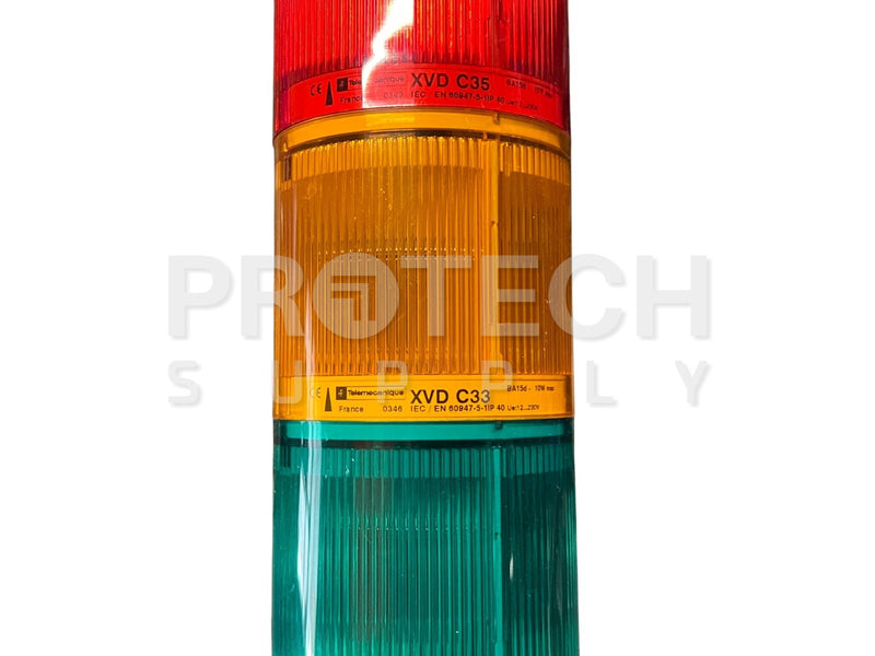 Load image into Gallery viewer, Telemecanique 3-Color Stack Light XVD C35 / XVD C33 / XVD C21 GUARANTEED
