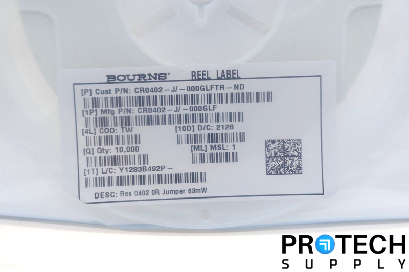 Load image into Gallery viewer, (10,000/Reel) Bourns CR0402-J/-000GLF 0 Ohms Jumper Resistor 0402 NEW
