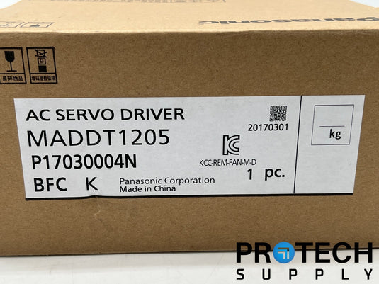 Panasonic MADDT1205 AC Servo Driver NEW with WARRANTY