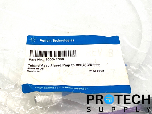 Agilent Technologies 1005-1696 Tubing Assy Flared PMP to VLV NEW with WARRANTY