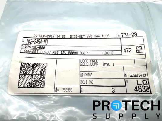 (2/Pk) CUI V7812W-500 Linear Regulator Replacement DC Converter with WARRANTY