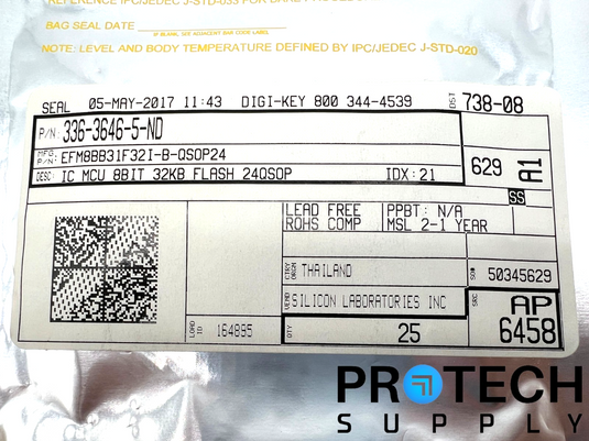 (23/Pk) Silicon Labs EFM8BB31F32I-B-QSOP24 Microcontroller with WARRANTY