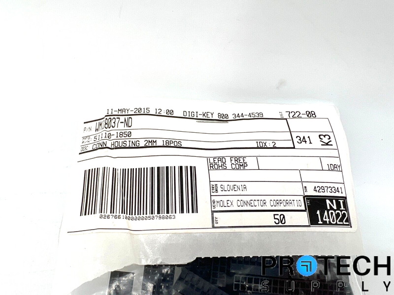 Load image into Gallery viewer, 50/Pk Molex 18 Rectangular Connectors WM18037-ND NEW with WARRANTY
