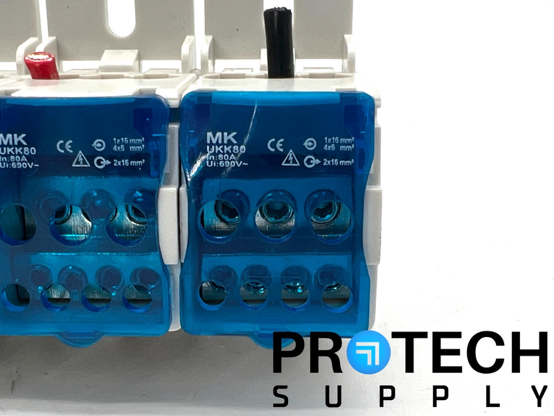 Load image into Gallery viewer, (Lot of 5) MK Electric UKK80 Unipolar Distribution Terminal Block with WARRANTY
