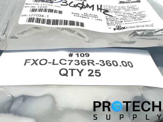 (25/Pk) Fox Electronic's XpressO FX0-LC736R-360 Oscillator with WARRANTY