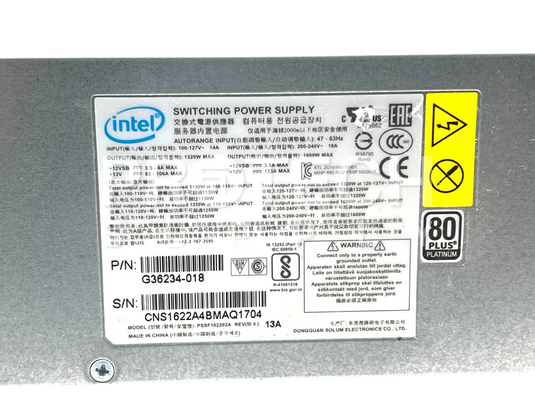 Intel G36234-018 Switching Power Supply with WARRANTY