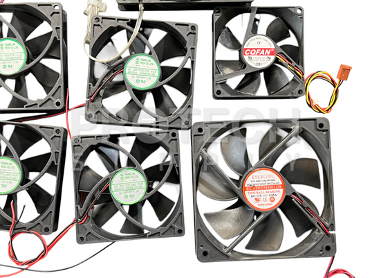 (Lot of 24) Misc Cooling Fan Delta / Ebmpapst / Sanyo Denki / Cofan / Young Lin