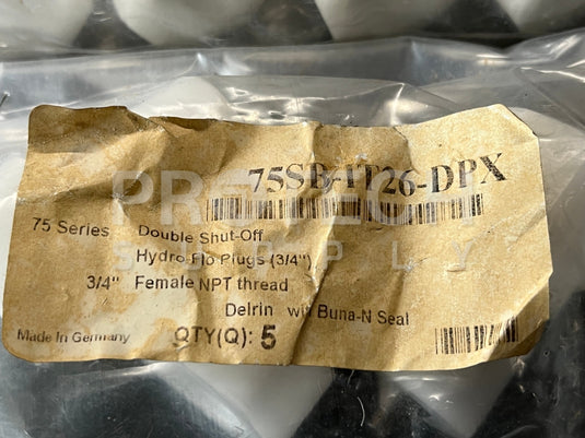 (Lot of 39) Snap-Tite Shut Off Plug NEW with WARRANTY