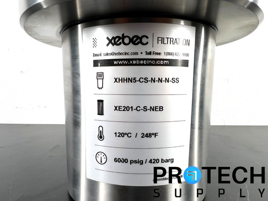 XEBEC XHHN5-CS-N-N-N-SS Filtration High Pressure Gas Filter NEW with WARRANTY