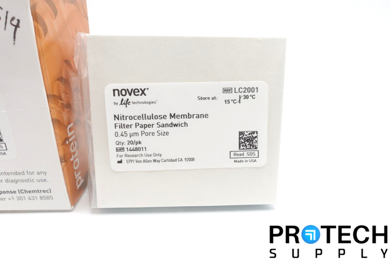 Load image into Gallery viewer, 20/Pk INVITROGEN LC2001 Nitrocellulose/Filter Paper Sandwich 0.45μm NEW
