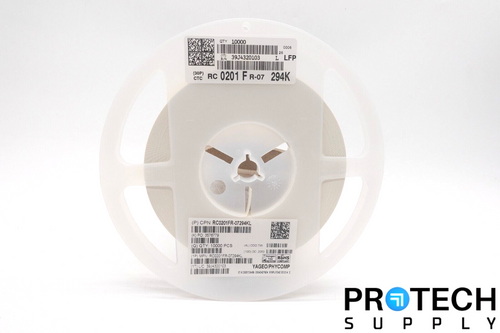 10000/Reel YAGEO RC0201FR-07294KL Chip Resistor 294kOhm ±1% 0.05W NEW & WARRANTY