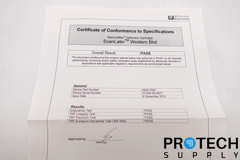Load image into Gallery viewer, Molecular Devices SpectraMax Detection Cartridge 0200-7027 w/ WARRANTY
