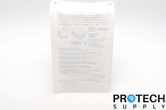 Falcon 353046 Culture Plate 6 Well Flat Bottom NEW