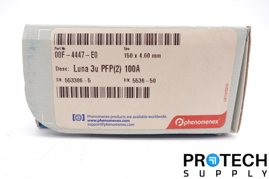 Phenomenex Luna 3u PFP 100A 00F-4447-E0 Column NEW with WARRATY