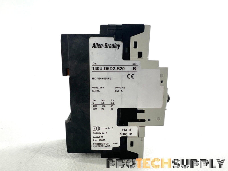 Load image into Gallery viewer, Allen Bradley UL 489 2-Pole Circuit Breaker 140U-D6D2-B20 with WARRANTY
