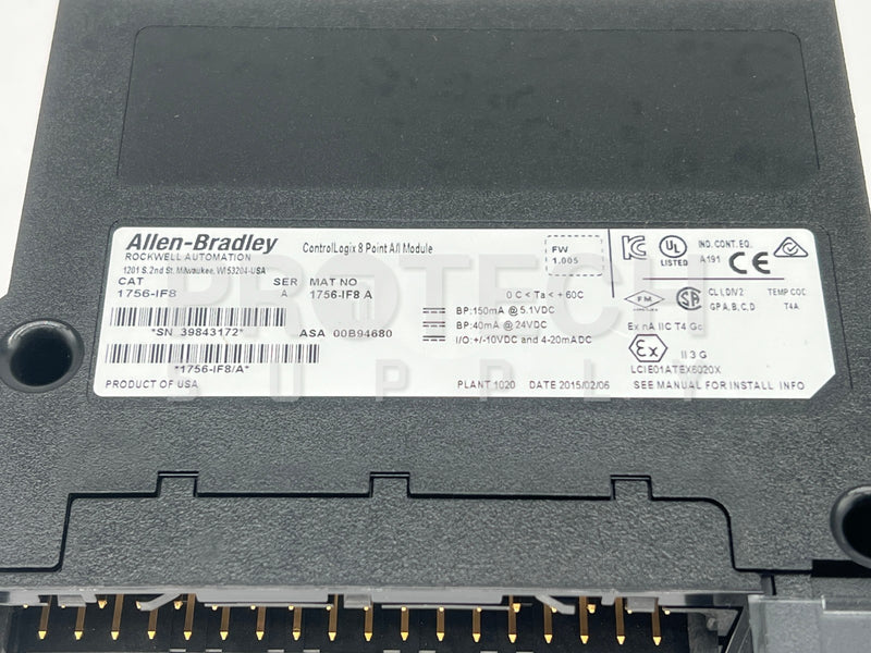 Load image into Gallery viewer, Allen-Bradley 1756-IF8 ControlLogix Analog Input Ser A FW 1.005 with WARRANTY

