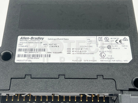 Allen-Bradley 1756-IF8 ControlLogix Analog Input Ser A FW 1.005 with WARRANTY