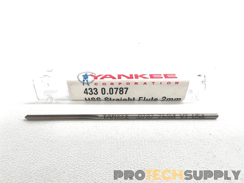 Yankee 433 0.0787 HSS Straight Flute 2mm 4 Flute with WARRANTY