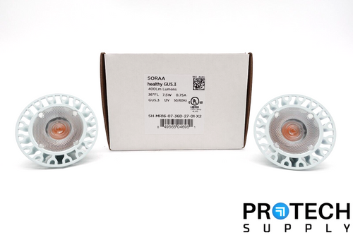 (2/Pk) Soraa Healthy GU5.3 / LED Bulb 400Lm 2700K 36°FL 7.5W NEW with WARRANTY
