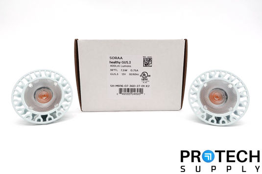 (2/Pk) Soraa Healthy GU5.3 / LED Bulb 400Lm 2700K 36°FL 7.5W NEW with WARRANTY