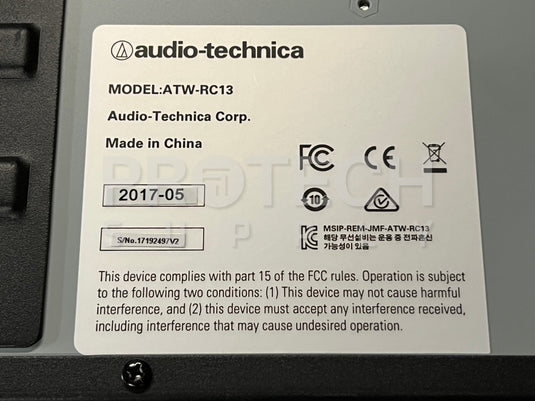 (Lot of 2) Audio-Technica ATW-RC13 Rack Mount Chassis System 10 PRO w/ WARRANTY