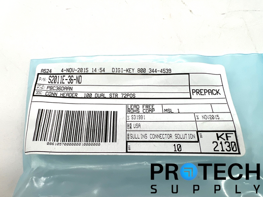 7/Pk Sullins Solutions PBC36DAAN Connector Header 72-Position with WARRANTY
