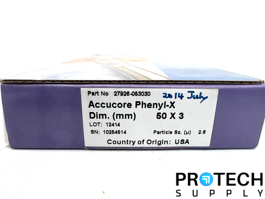 Thermo HPLC Column 2.6u Accucore Phenyl-X 50 x 3mm 27926-053030 NEW SEALED