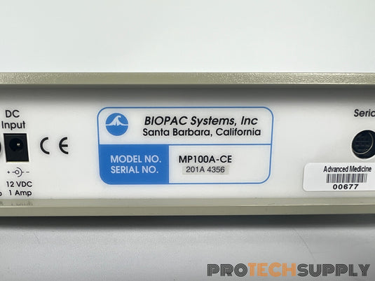 Biopac Systems MP 100 MP100A-CE Data Acquisition Module with WARRANTY