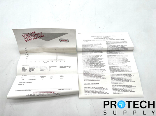 Astec CYCLOBOND I 2000 Prepacked 20118 HPLC Column 100 x 2mm with WARRANTY