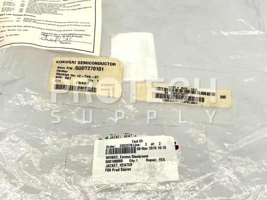 Kokusai Semiconductor 5U0T270101 Jacket Heater Assy with WARRANTY
