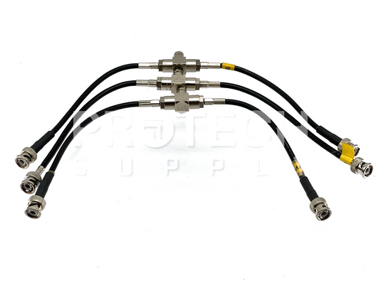 (Lot of 3) Kings / Amphenol 31-30693-2 Coaxial T-Junction Cable Assy GUARANTEED