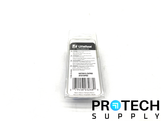 (25/Pk) Littelfuse ATO15PRO Fast-Acting Automotive Blade Fuse with WARRANTY