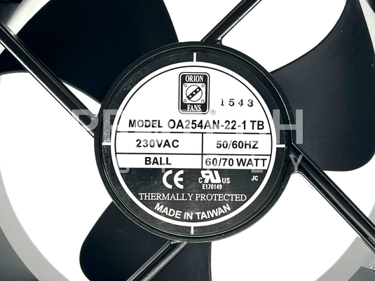 Orion Fans OA254AN-22-1 TB Ball Bearing Fan 230VAC 50/60Hz 60/70W NEW GUARANTEED