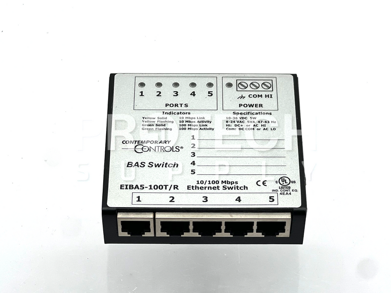 Load image into Gallery viewer, Contemporary Controls EIBA5-100T/R Ethernet Switch 10/100Mbps GUARANTEED
