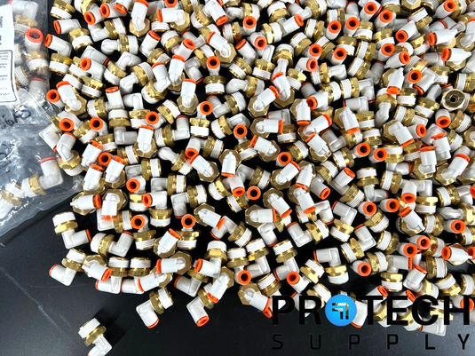 Lot of Approx 450 SMC 1/4" & 5/16" Male Elbow