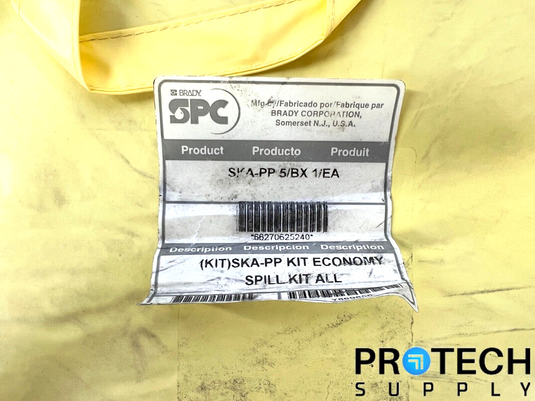 Lot of 3 Bags Brady SPC Economy Spill Kit SKA-PPE