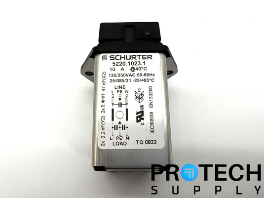 Schurter 5220.1023.1 Power Entry Module 125/250VAC 50-60Hz with WARRANTY