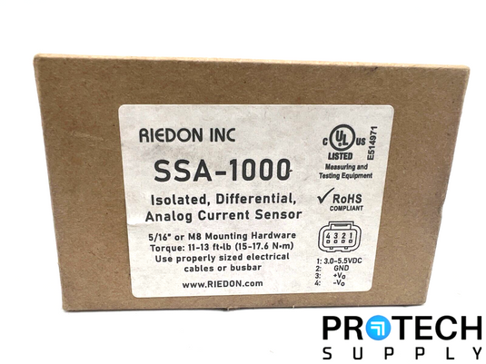 Riedon Differential Analog Current Sensor SSA-1000 NEW with WARRANTY