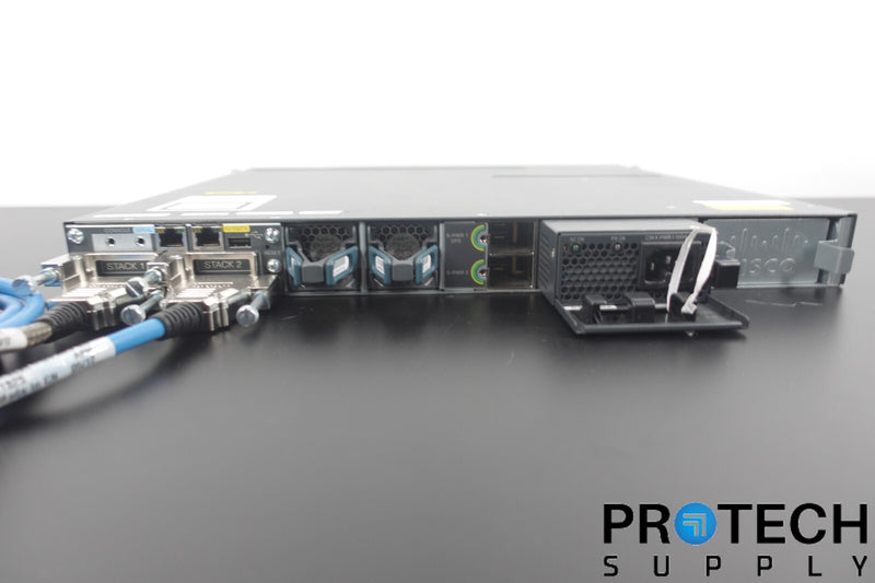 Load image into Gallery viewer, Cisco WS-C3750X-48PF-S 48-Port Gigabit IP Base Switch w/ Cables w/ WARRANTY
